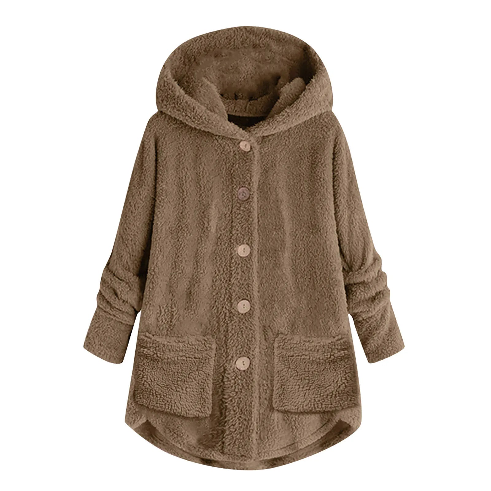 Plush Pocket  Coat