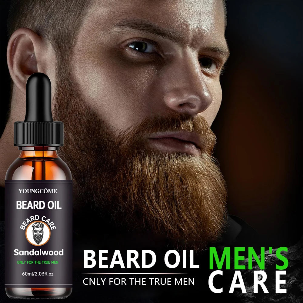 علاج العناية باللحية للرجال، إصلاح نظيف، مرطب، أداة سفر