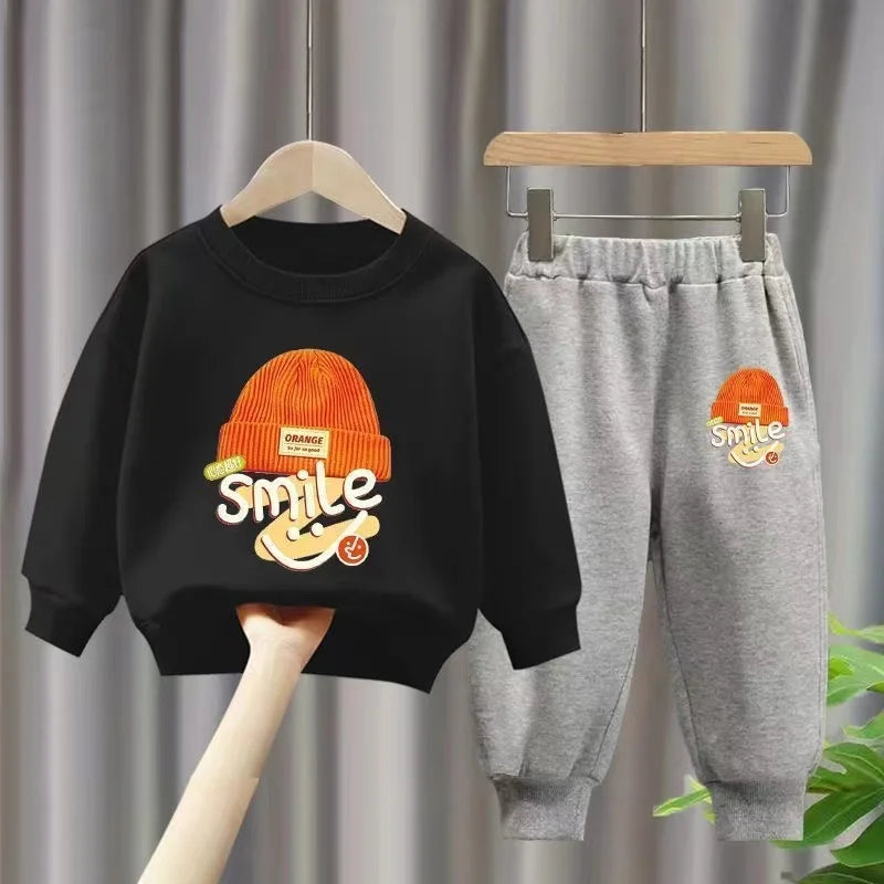 Girl Boy  Two Piece Suit Cotton Tracksuit