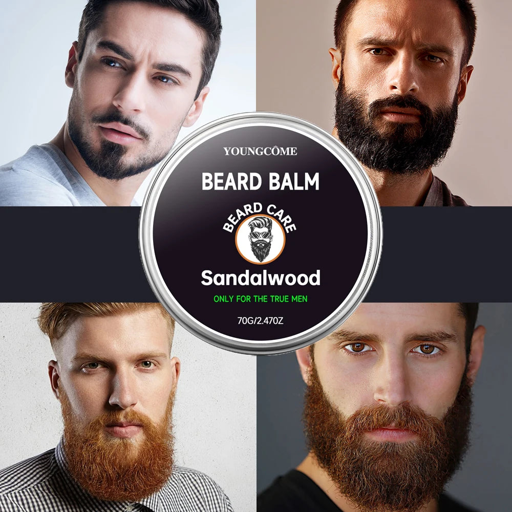 علاج العناية باللحية للرجال، إصلاح نظيف، مرطب، أداة سفر