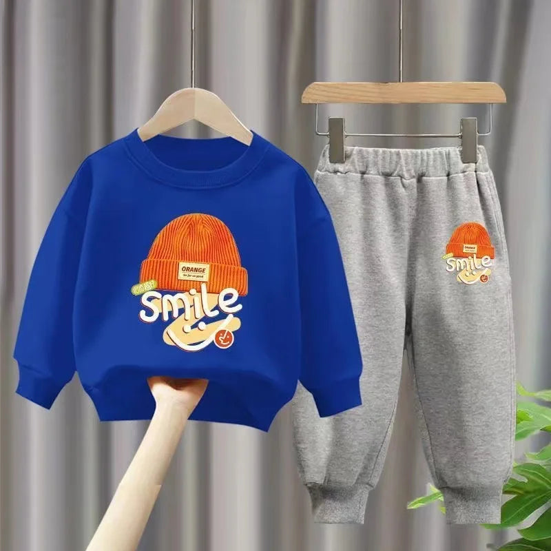 Girl Boy  Two Piece Suit Cotton Tracksuit