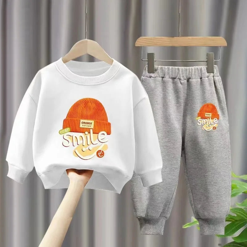 Girl Boy  Two Piece Suit Cotton Tracksuit