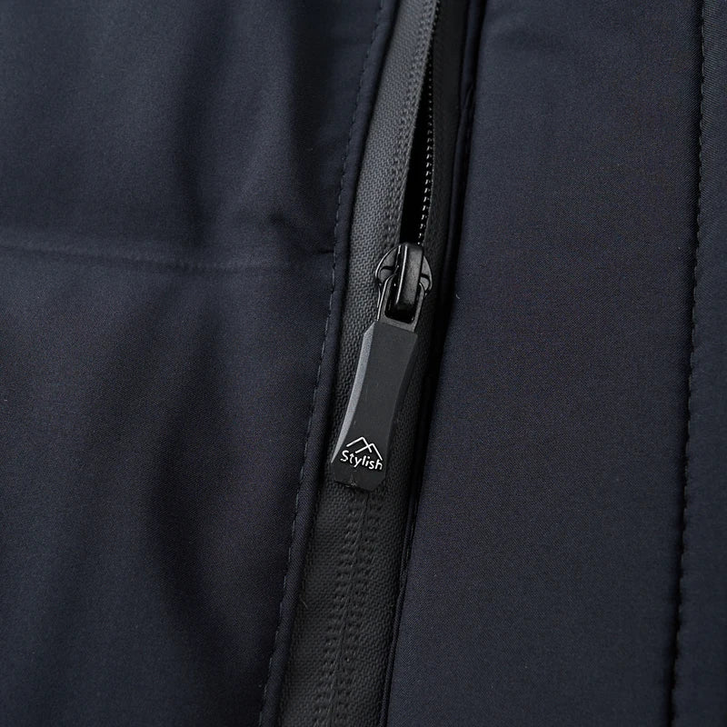 جاكيت باركا شتوي رجالي فاخر من ماركة جديدة، سميك، عصري، مقاوم للرياح، مزود بغطاء رأس، ملابس رجالية 2025