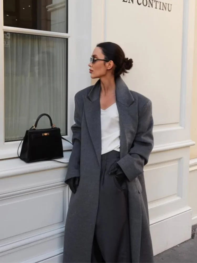 "Autumn Elegance Wool Coat"