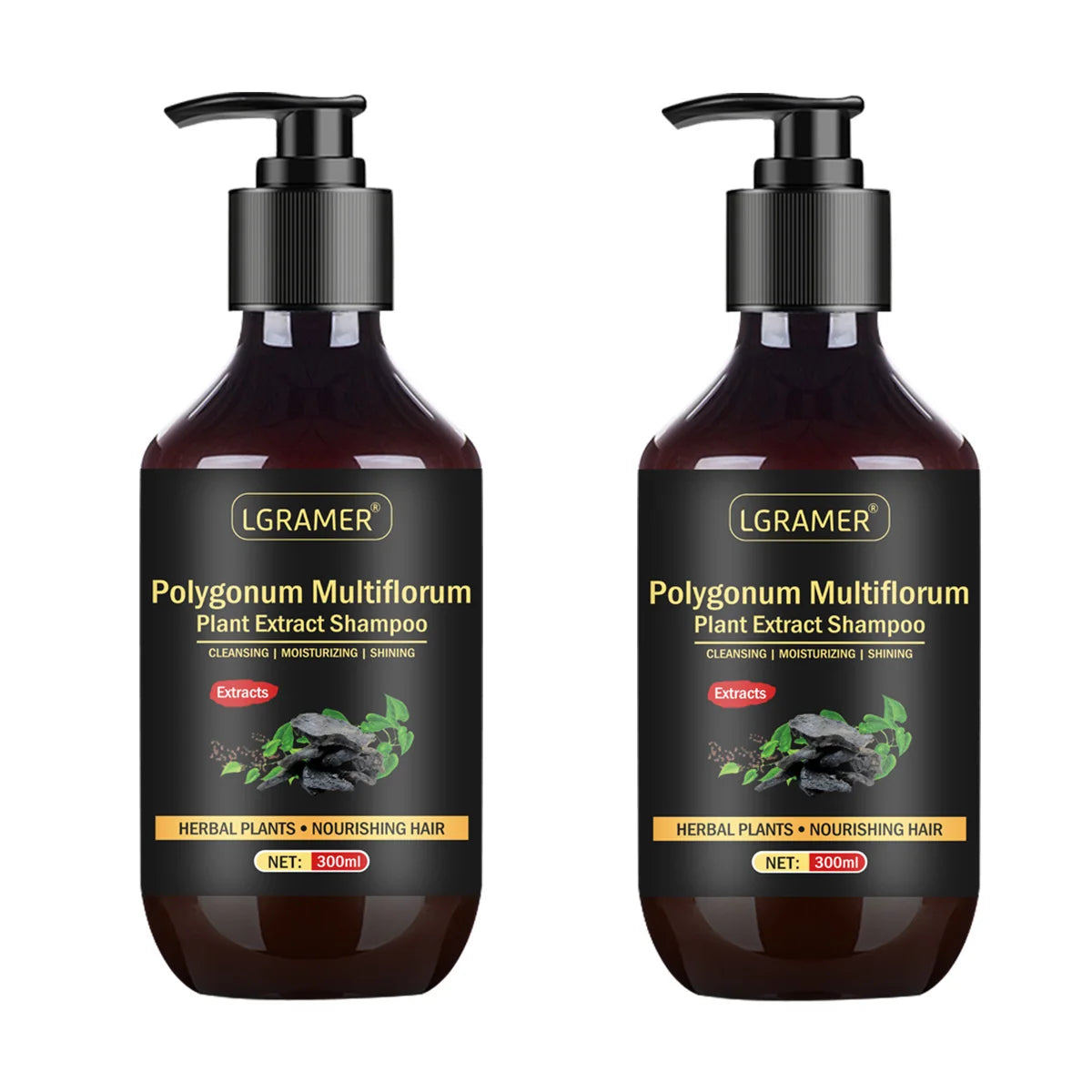 شامبو عشبي متعدد الأزهار للتحكم في الزيوت والقشرة وتخفيف الحكة ومرطب ومغذي للرجال والنساء