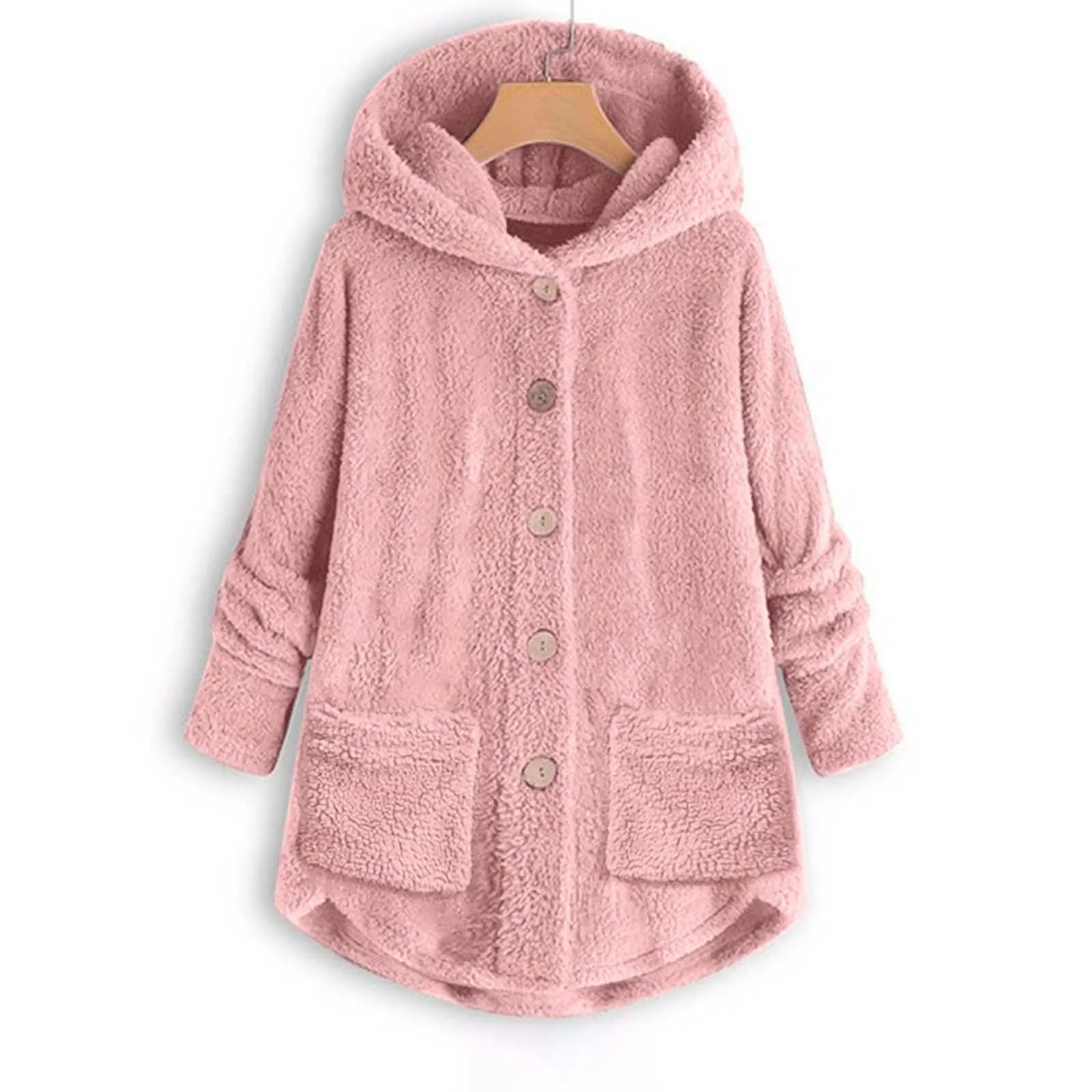 Plush Pocket  Coat