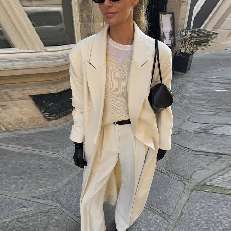 "Autumn Elegance Wool Coat"