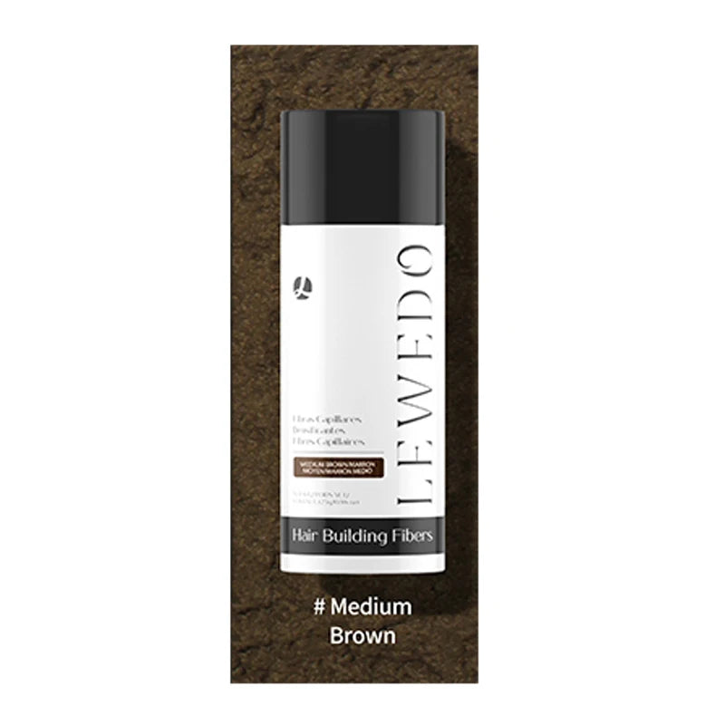 بناء الشعر والكيراتين الطبيعي ومسحوق التصفيف ومُحسِّن العناية بالشعر الكثيف وألياف إعادة النمو