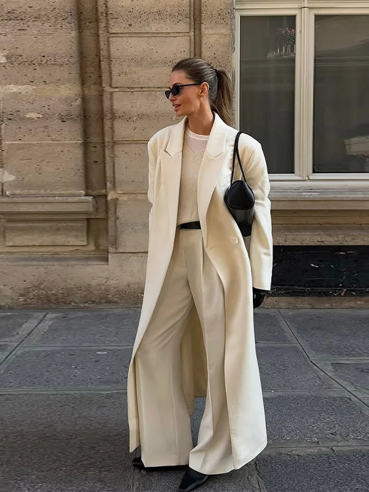 "Autumn Elegance Wool Coat"