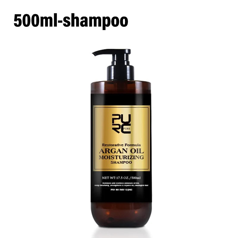 شامبو وبلسم وقناع للشعر بزيت الأرغان المغربي