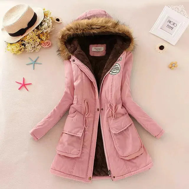 Embroidered Hooded Coat
